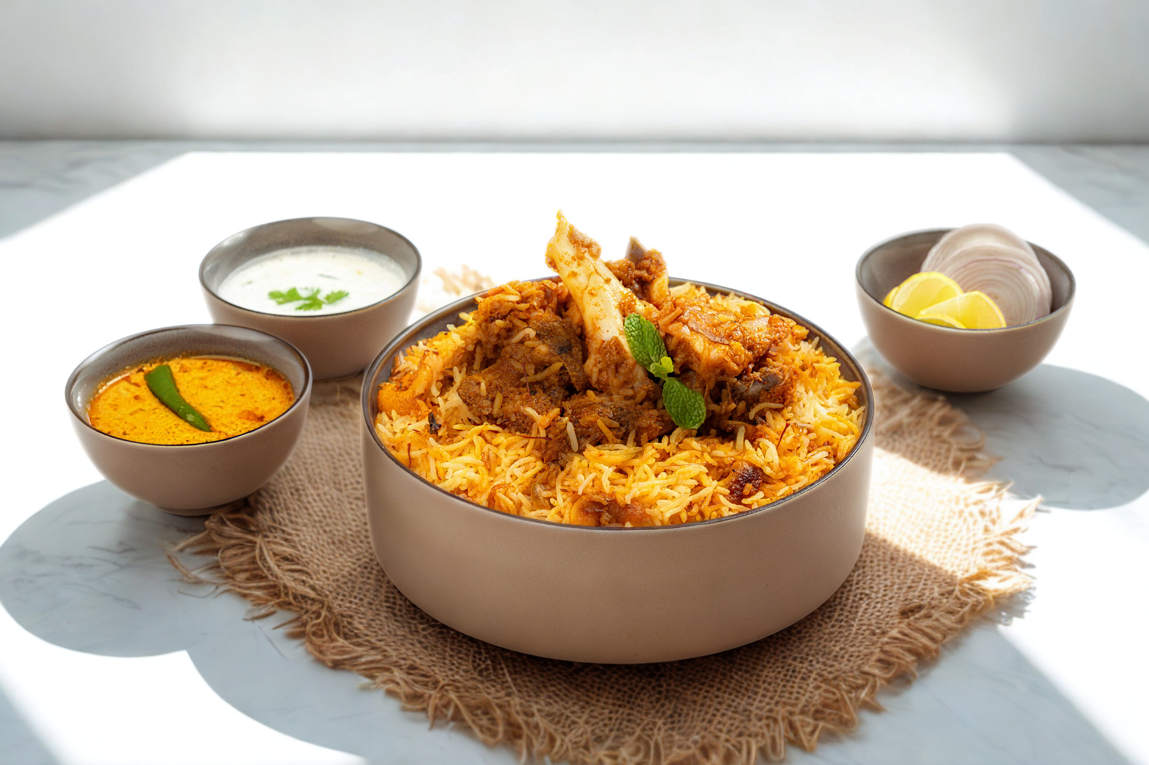 Zafrani Hyderabadi Mutton Dum Biryani